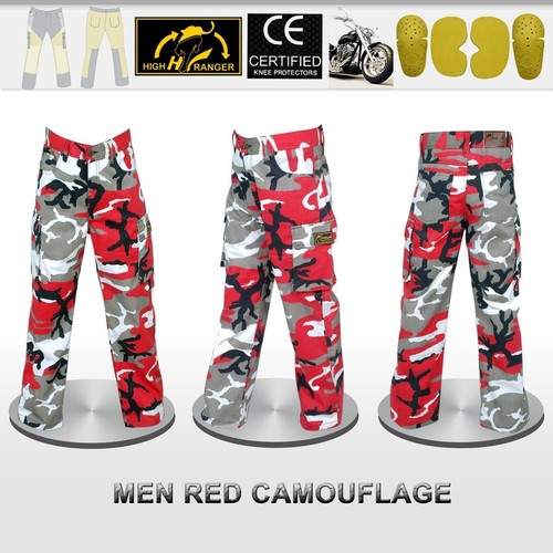 Men motorbike camouflage cargo - motorbike,