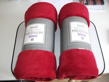 2 X RED Tagged Dunelm Soft RED