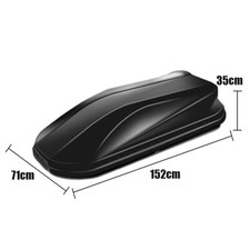 152*71cm Heavy Duty Roof Storage Box Cargo Box Waterproof Rooftop Cargo Carrier