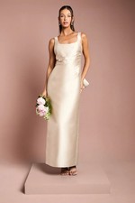 Coast Champagne Column Dress Womens Bridesmaids Dresses