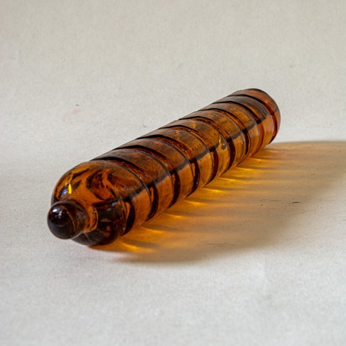Rare antique amber glass - amber,