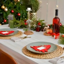 6pcs Round Rattan Placemats