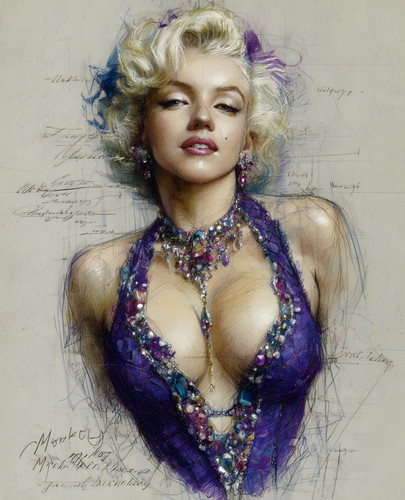 Marilyn monroe jeweled - marilyn,