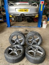PORSCHE 986 BOXSTER 18" CARRERA FIVE SPOKE ALLOY WHEELS GREY 18 INCH ALLOYS