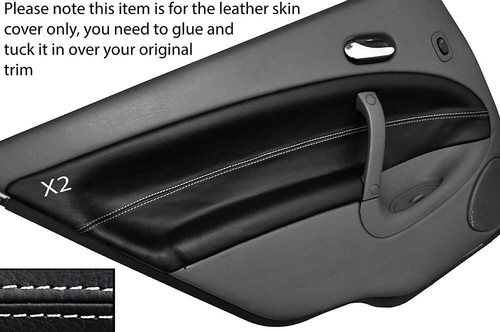 White stitch rear - 2x, card