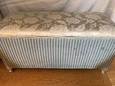 Lloyd Loom Vintage Ottoman Storage Box Blanket Chest