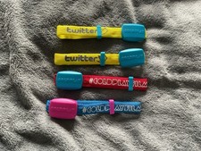 Coldplay Mylo Xyloto Tour Wristbands - 2012 Xyloband Wristbands x4