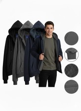 Mens Thermal Hoodie Fur Sherpa