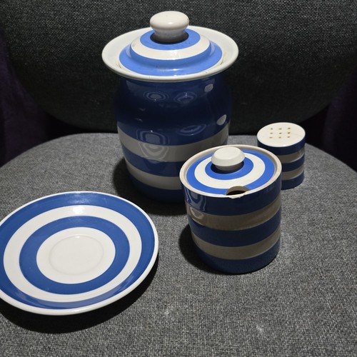 Green cornishware mixed - tg,