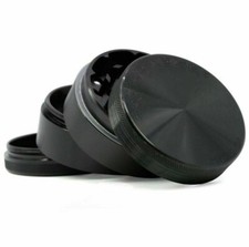 Black Space Case Herb Grinder 55mm 4-piece / part Large Spacecase UK SELLER