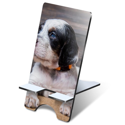 Mdf mobile phone stand blue - mobile,
