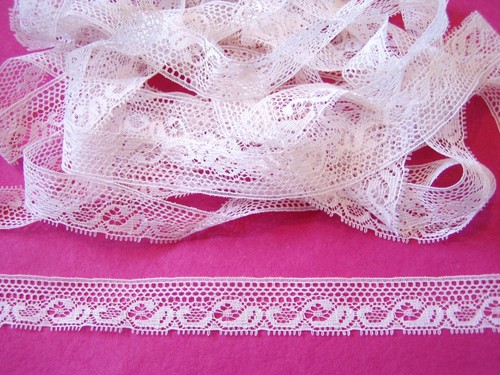 10mt cream lace trim - trim, antique