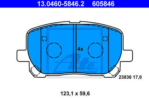 Brake pad set disc - set,,