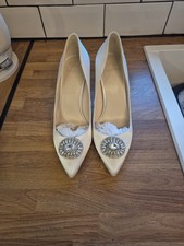 Jenny Packham Ivory Pointed Court Heel - Size 6 UK