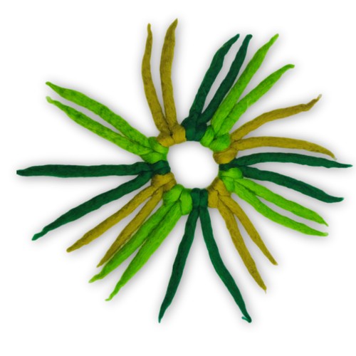 Handmade green dreadlock - handmade,