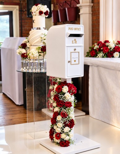 White royal mail style wedding - royal, mail-style