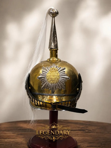 Prussian pickelhaube helmet - pickelhaube,