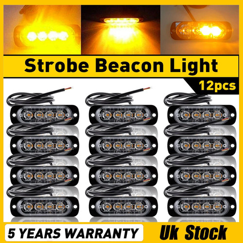 12x 4led amber - 12x,