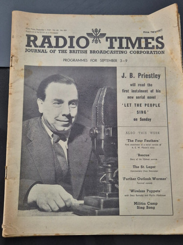 Pre ww2 radio times - ww2, three