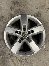 GENUINE VOLKSWAGEN 5X130 5 SPOKE SILVER 19INCH ALLOY WHEEL, TOUAREG 7P6 601 025D