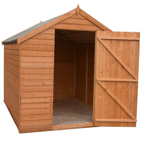 7x5 wooden garden shed - wooden, single