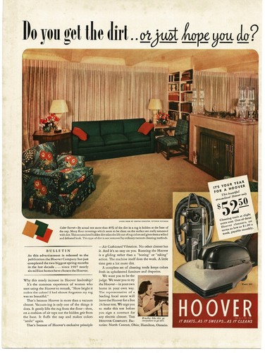 1940 hoover vacuum cleaner - 1940,