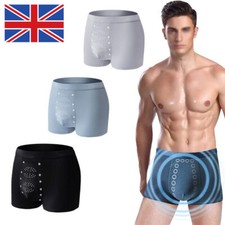 3 Pack Magnetic Therapy Boxer Shorts Mens Breathable Modal Underwear Underpants