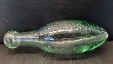 Vintage Glass Torpedo Bottle Stretton Hill mineral water bottle Shropshire 