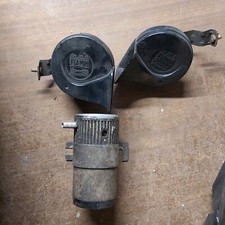 Vintage FIAMM AIR HORNS SIRENS AND COMPRESSOR