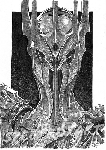 Original art sauron by - art,