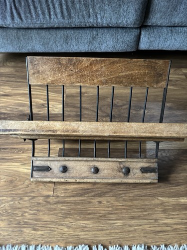 Vintage folding wooden iron - &,