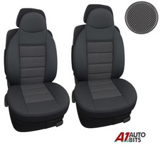 PREMIUM Black BLACK Car Seat Covers Cushion For Vw Transporter T4 T5 Multivan