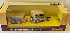 Solido Military 1 1/43 Jeep Willys Trailer Four Wheels Camouflage Sand C91