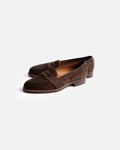 Alden full strap suede loafers - full,