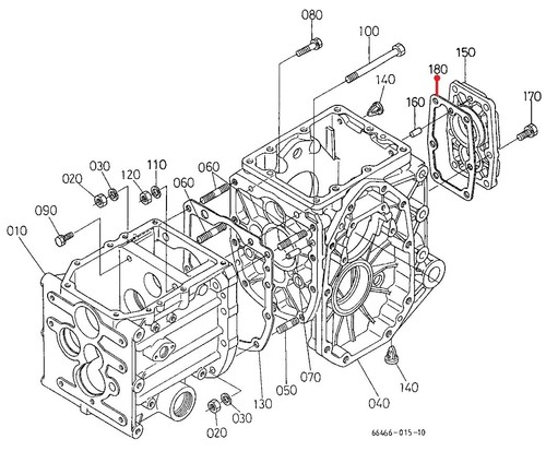 Pto gasket front axle - gasket, &