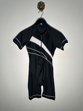 Womens Legsuit Swimsuit Swimming Costume, Black Size S
