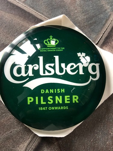 Carlsberg pilsner pump badge - carlsberg,
