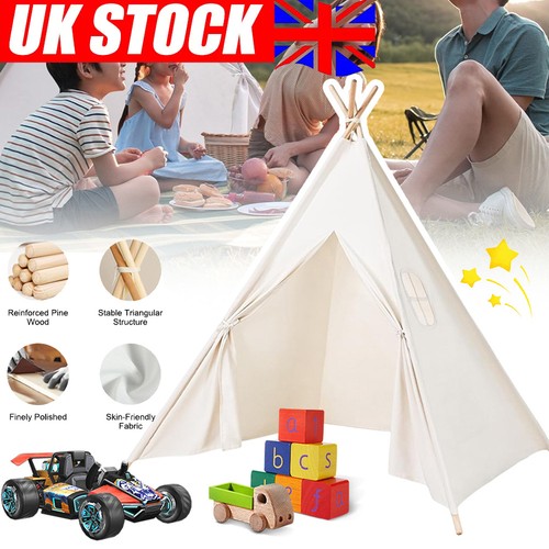 Large canvas kids teepee star - canvas,