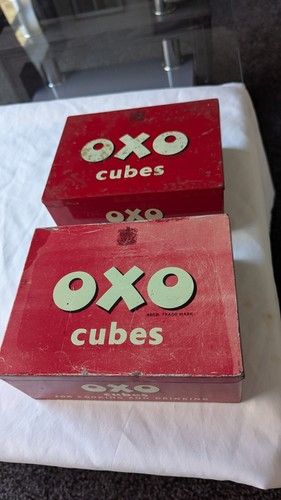 Vintage oxo tins - vintage,