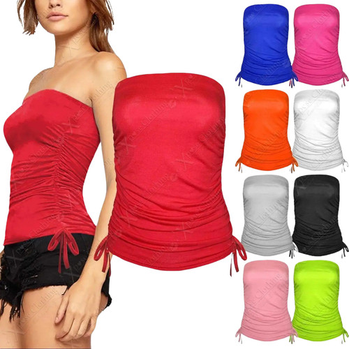 Women boobtube top ruched - women's,