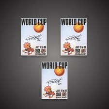 GEOFF HURST  Trade Deal 3 x Signed  World Cup Willie 1966 Posters  Bid Fr £35