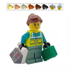 Genuine LEGO® Female Paramedic Gift Ambulance Hospital Minifigure Mothers Day