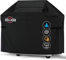 Grillman BBQ Cover, Gas Barbecue Cover Fits Weber BBQ, Char Broil, Outback and M