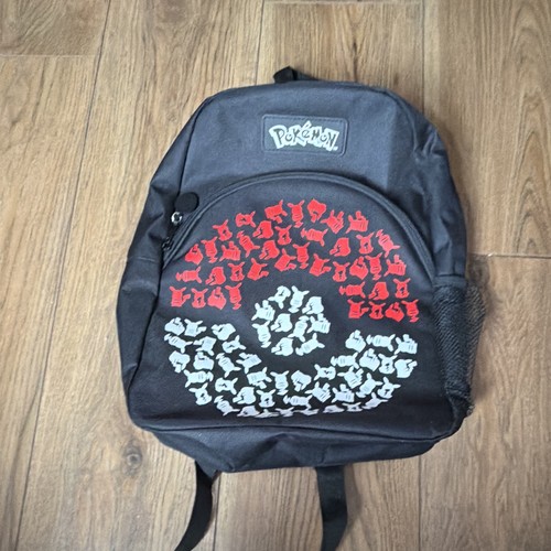 Pokemon backpack black red and - red,