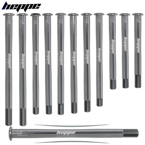 Titanium bike thru - titanium, axle