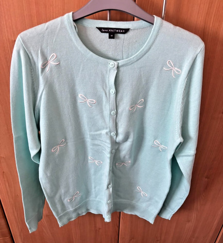 Ladies mint green cardigan - ladies,