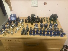 “Warhammer 40K Mixed Army Lot – Space Marines, Tau, Vehicles, Painted & UNPD