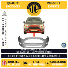 FITS FORD FIESTA MK7 2013-2017 FRONT BUMPER PRIMED NOT ST - INSURANCE CERTIFIED