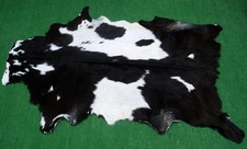New Goat hide Rug Hair on Area Rug Size 36"x24" Animal Leather Goat Skin 162