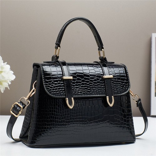 Ladies croc print - print, leather